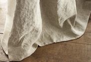 Crushed linen curtain